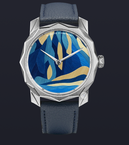 Solune Grand Art Antarctica Straw Marquetry