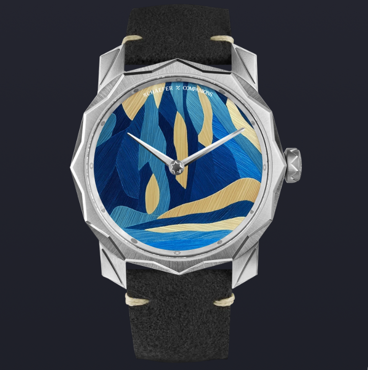 Solune Grand Art Antarctica Straw Marquetry