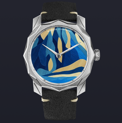 Solune Grand Art Antarctica Straw Marquetry