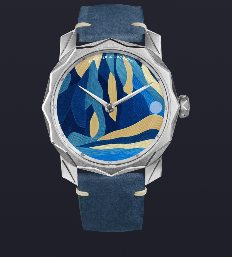 Solune Grand Art Antarctica Straw Marquetry