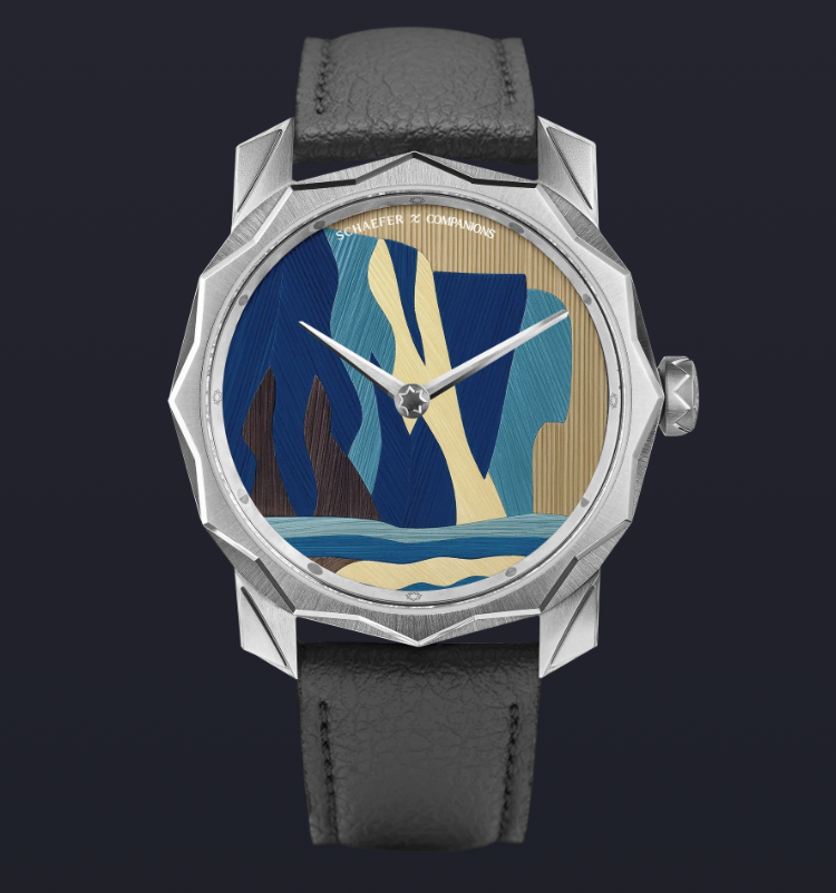 Solune Grand Art Antarctica Straw Marquetry