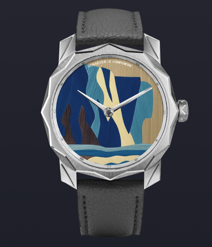 Solune Grand Art Antarctica Straw Marquetry