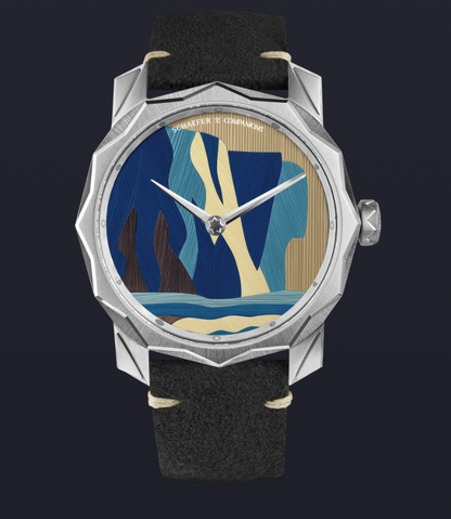 Solune Grand Art Antarctica Straw Marquetry