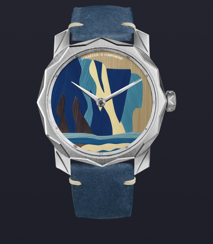 Solune Grand Art Antarctica Straw Marquetry