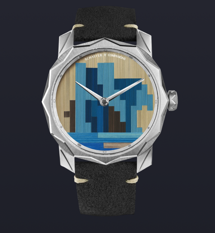 Solune Grand Art Antarctica Straw Marquetry