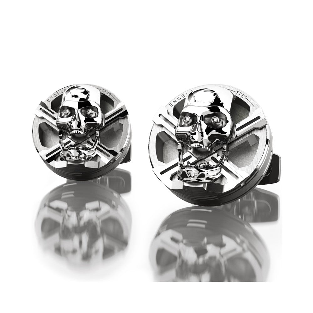 BOUTONS DE MANCHETTES SKULL ENCELADE 1789