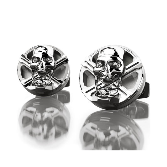 BOUTONS DE MANCHETTES SKULL ENCELADE 1789